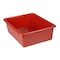 Romanoff Double Stowaway Storage Tote Tray, Red, Polypropylene, 3 PK 13102 - alternate 2